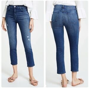 J Brand Ruby High Rise Crop Classic Indigo Jeans Sz 25